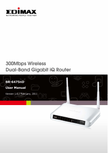 Manual Edimax BR-6475nD Router