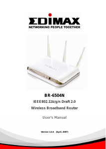 Manual Edimax BR-6504n Router