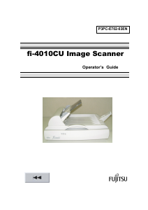 Manual Fujitsu fi-4010CU Scanner