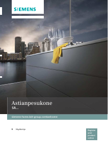 Käyttöohje Siemens SR65M081EU Astianpesukone