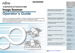 Manual Fujitsu fi-6670 Scanner