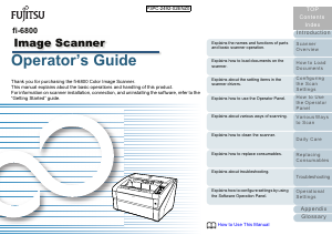 Manual Fujitsu fi-6800 Scanner