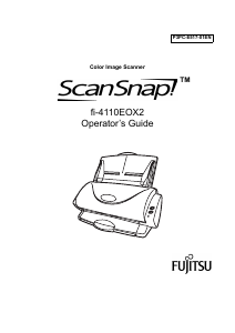 Manual Fujitsu ScanSnap fi-4110EOX2 Scanner