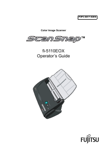 Manual Fujitsu ScanSnap fi-5110EOX Scanner