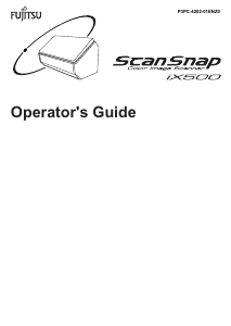 Manual Fujitsu ScanSnap iX500 Scanner
