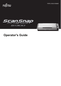Manual Fujitsu ScanSnap S1300 Scanner