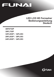 Bedienungsanleitung Funai 24FL553 LED fernseher