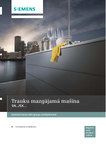 Rokasgrāmata Siemens SX66P092EU Trauku mašīna