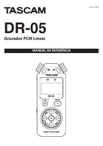 Manual Tascam DR-05 Gravador de voz