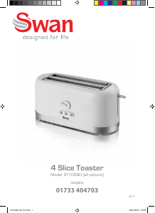 Manual Swan ST10090BLUN Toaster