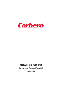 Manual de uso Corberó CLAS 600 Lavadora