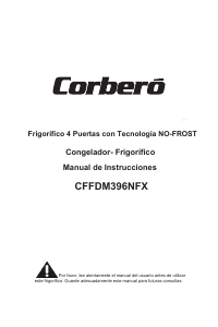 Manual de uso Corberó CFFDM396NFX Frigorífico combinado