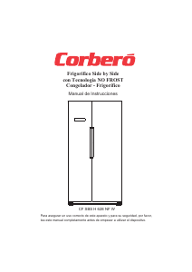 Manual de uso Corberó CFSBSH628NFW Frigorífico combinado