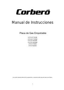 Manual de uso Corberó CPCGXY7029W Placa