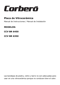 Manual de uso Corberó CCVBR6350 Placa