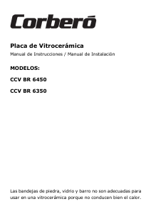 Manual de uso Corberó CCVBR6450 Placa