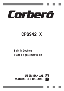 Manual de uso Corberó CPGS421X Placa