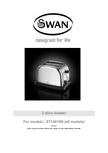 Manual Swan ST14010BLKN Toaster