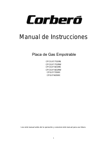 Manual de uso Corberó CPGXY6059X Placa