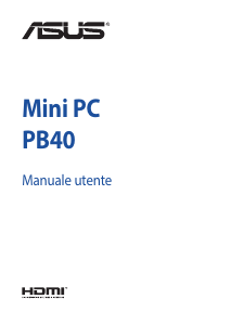 Manuale Asus PB40 Mini PC Desktop