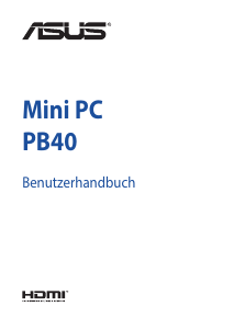 Bedienungsanleitung Asus PB40 Mini PC Desktop