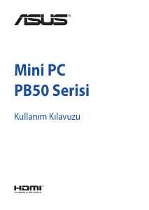 Kullanım kılavuzu Asus PB50 Mini PC Masaüstü bilgisayar