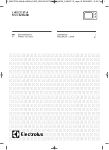 Manuale Electrolux MQC326GXE Microonde