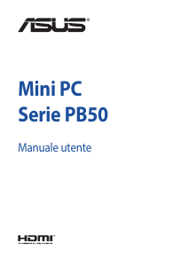 Manuale Asus PB50 Mini PC Desktop