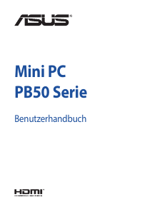 Bedienungsanleitung Asus PB50 Mini PC Desktop
