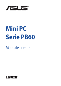 Manuale Asus PB60 Mini PC Desktop
