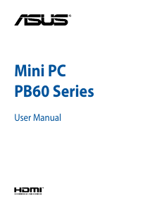 Manual Asus PB60 Mini PC Desktop Computer