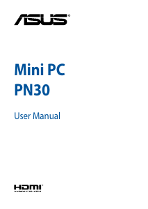 Manual Asus PN30 Mini PC Desktop Computer