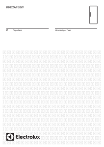 Manuale Electrolux KRB2AF88W Frigorifero