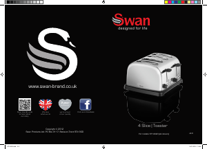 Handleiding Swan ST14020YELN Broodrooster