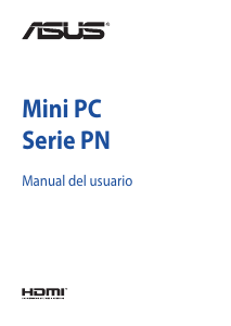Manual de uso Asus PN40 Mini PC Computadora de escritorio