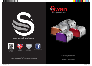 Handleiding Swan ST16010COPN Broodrooster