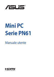 Manuale Asus PN61 Mini PC Desktop