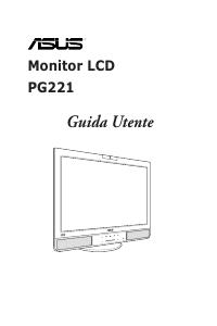 Manuale Asus PG221H Monitor LCD