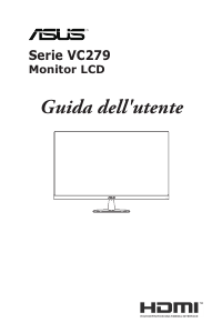 Manuale Asus VC279H-W Monitor LCD