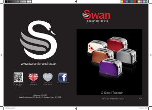 Handleiding Swan ST16020GRAN Broodrooster