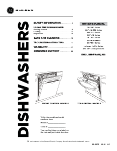 Manual GE GBP534SSPSS Dishwasher