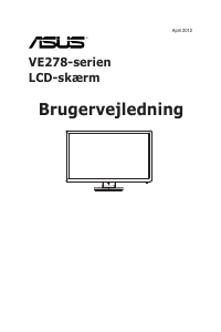 Brugsanvisning Asus VE278H LCD-skærm