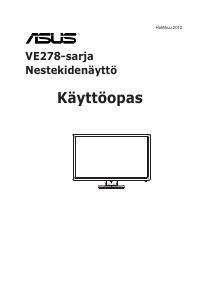 Käyttöohje Asus VE278H Nestekidenäyttö