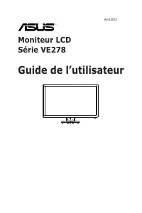 Mode d’emploi Asus VE278H Moniteur LCD