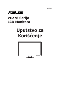 Priručnik Asus VE278H LCD zaslon