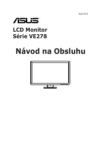 Návod Asus VE278H LCD monitor