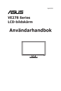 Bruksanvisning Asus VE278N LCD skärm