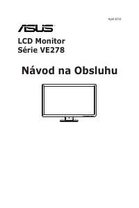 Návod Asus VE278N LCD monitor