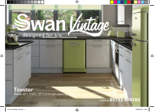 Manual Swan ST17010BLKN Toaster