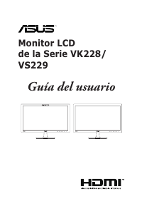 Manual de uso Asus VK228H Monitor de LCD